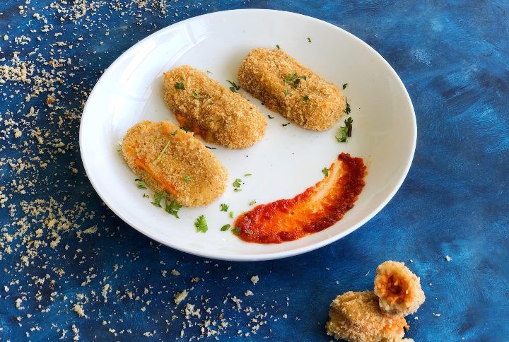 How To: Make Baked Schezwan Cheese Croquettes At Home