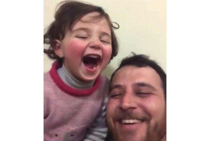 A Syrian Father Taught His 4-Year Old Daughter To Laugh Every Time A Bomb Dropped