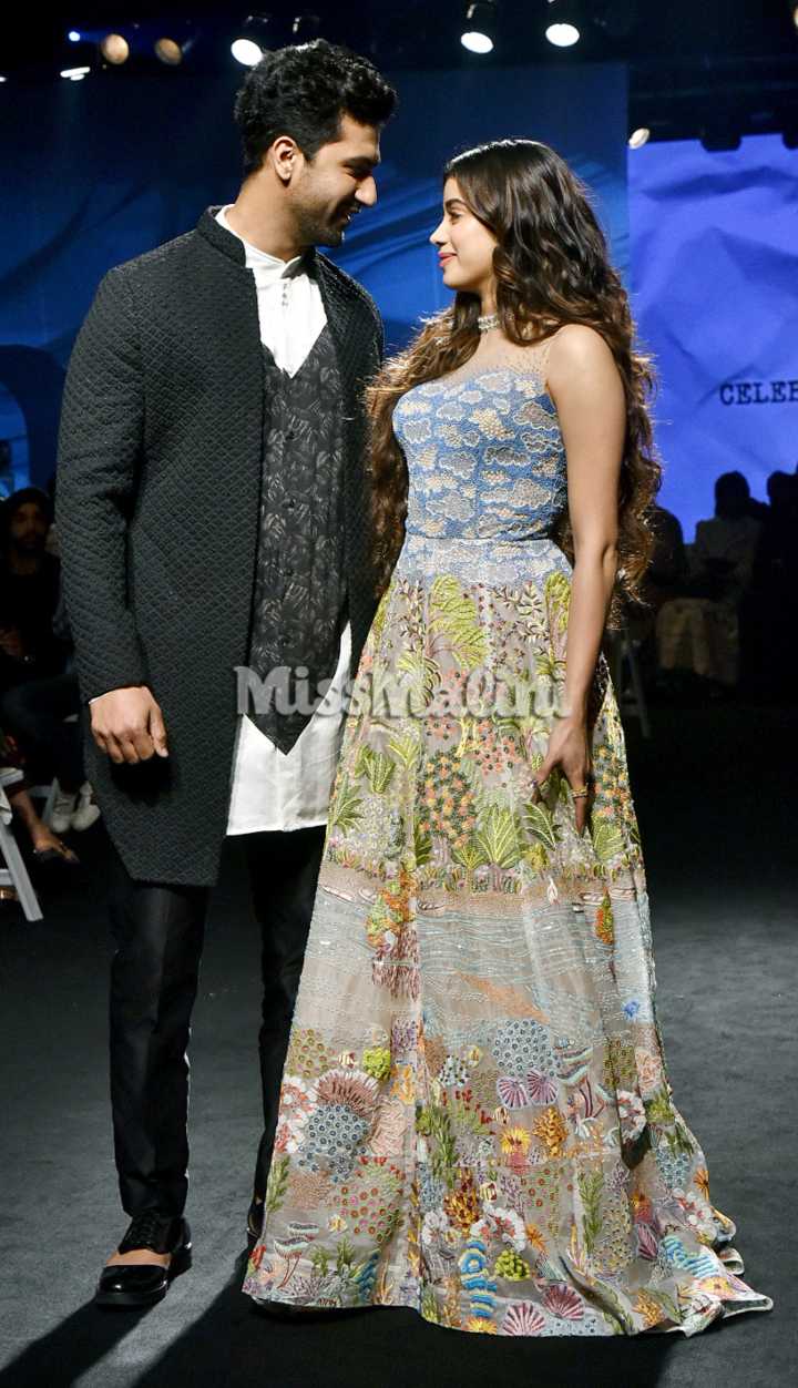 Janhvi Kapoor & Vicky Kaushal At Lakme Fashion Week SR '20 In Mumbai | Source: Yogen Shah