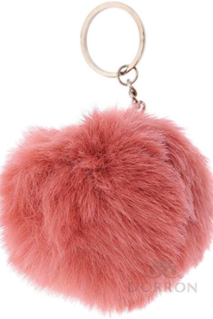 Fluffy Faux Fur Keychain (Source: www.amazon.in)