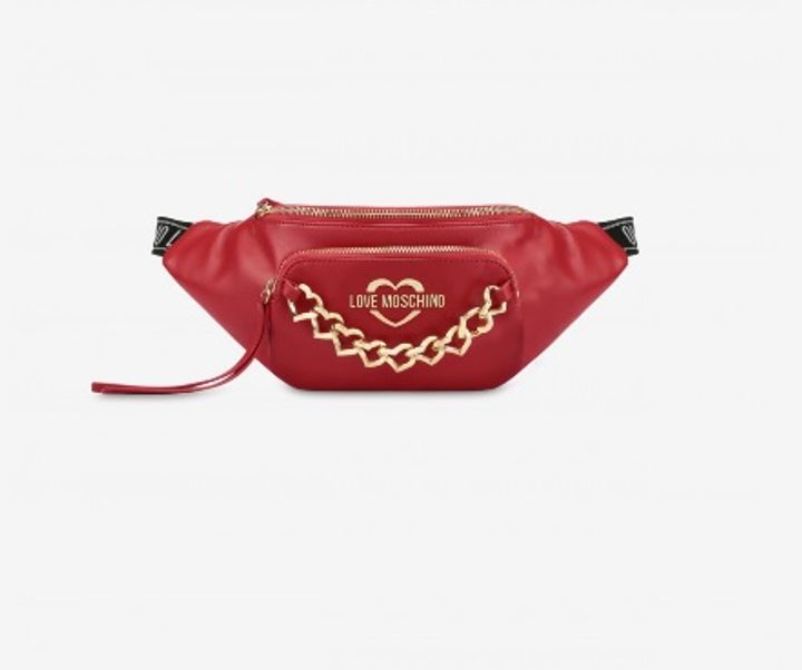 Love Moschino Waist Bag Chain Hearts (Source: www.moschino.com)