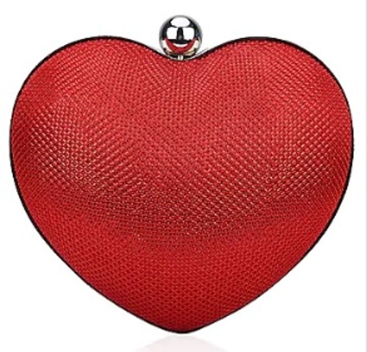 Pernia’s Pop Up Shop Tarini Nirula Red Heart Shaped Lovespell Ruby Clutch (Source: www.perniaspopupshop.com)