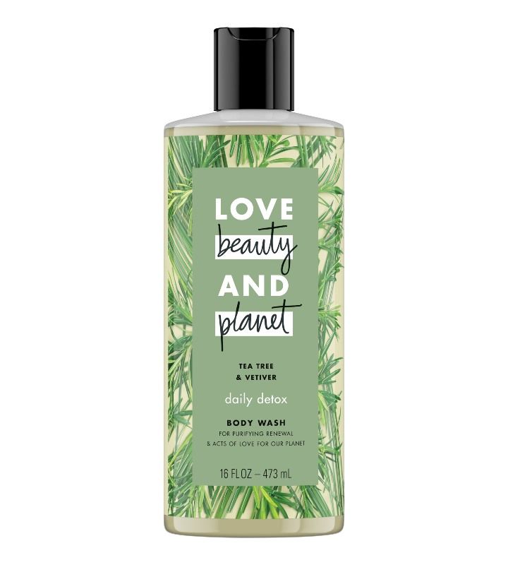 Love Beauty & Planet Tea Tree and Vetiver Aroma Daily Detox Body Wash | (Source: www.nykaa.com)