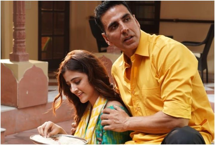 Nupur Sanon and Akshay Kumar in a still from Filhaal