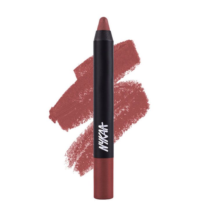 Nykaa MATTE-ilicious Crayon Lipstick in Jade Rose