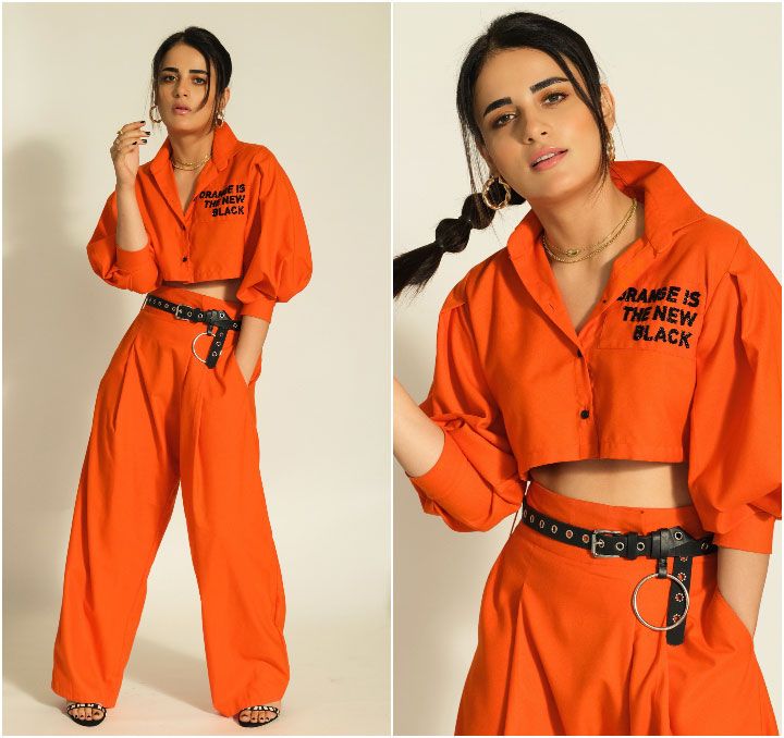 Radhika Madan In An Orange Co-ord