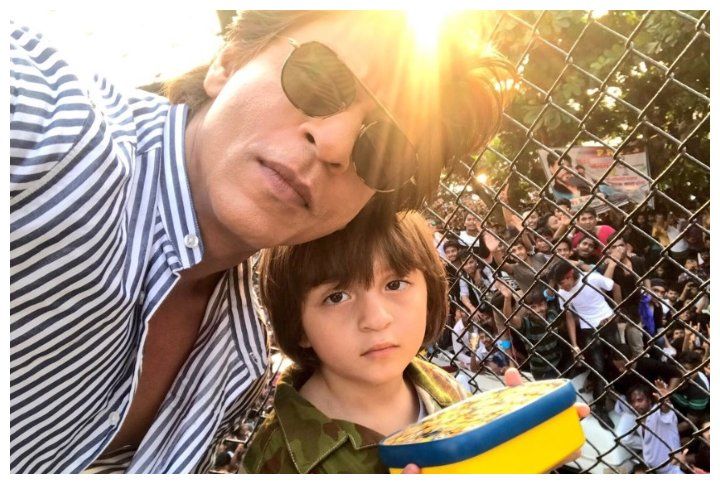 Shah Rukh Khan and Abram Khan