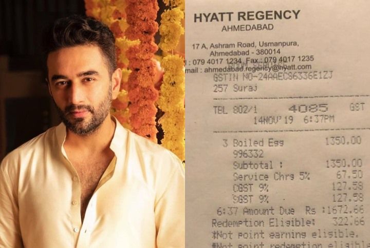 Shekhar Ravjiani with the bill from Hyatt Regency (Source: Instagram, Twitter | @shekharravjiani)