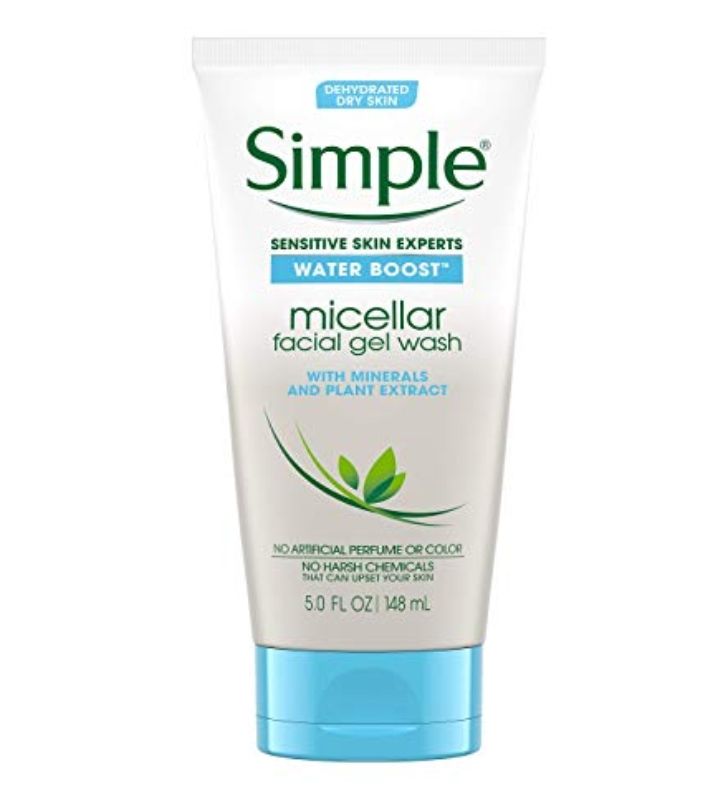 Simple Water Boost Micellar Facial Gel | (Source: www.simple.co.uk)