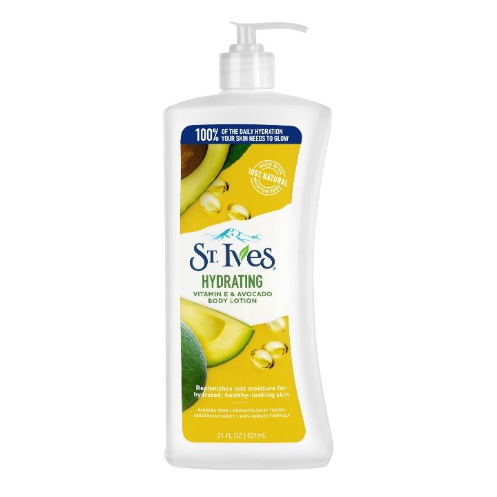 St. Ives Daily Hydrating Vitamin E & Avocado Body Lotion (Source: www.walmart.com)