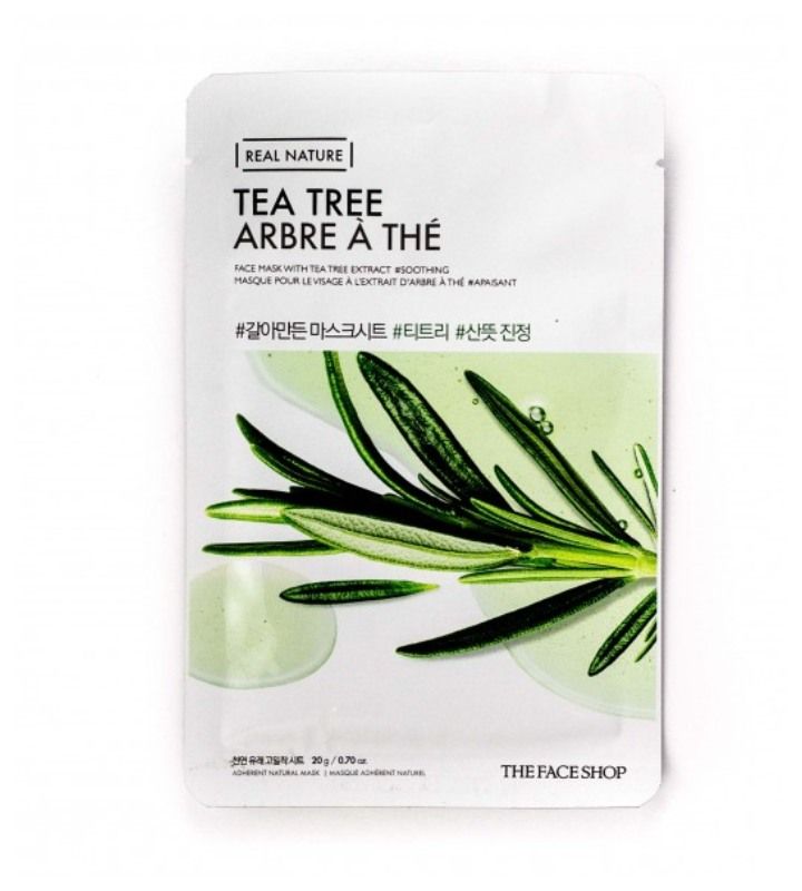 The Face Shop Real Nature Tea Tree Face Mask | (Source: www.nykaa.com)