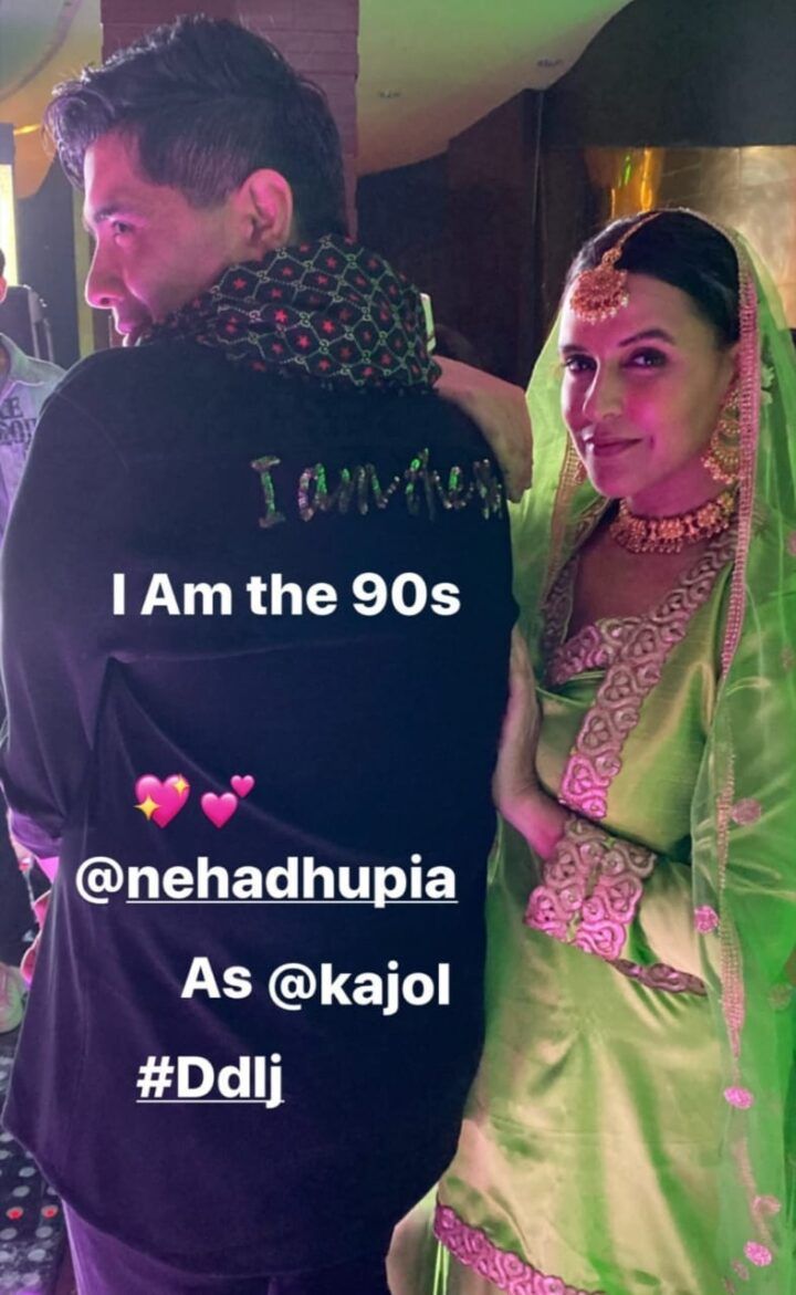 Angad Bedi and Neha Dhupia (Source: Instagram | @manishmalhotra05)