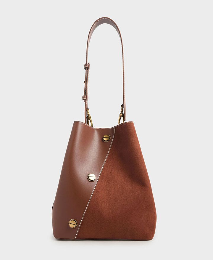 Charles & Keith Studded Textured Hobo Bag (Source: charleskeith.in)
