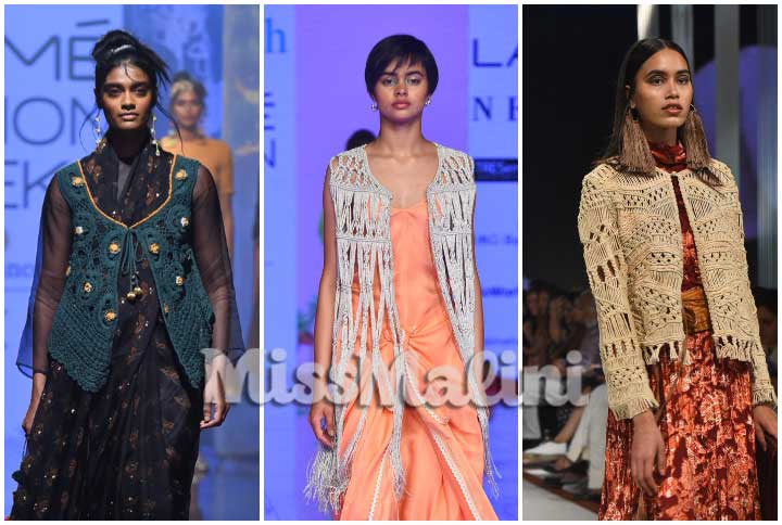 Crochet At Lakme Fashion Week SR'20 In Mumbai