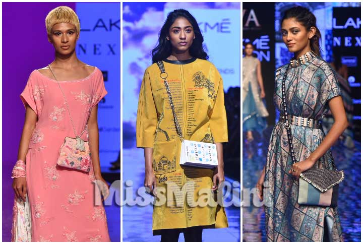 Cross Body Slings At Lakme Fashion Week SR'20 In Mumbai