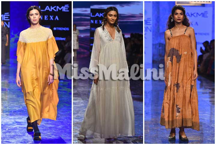 Maxi Dresses At Lakme Fashion Week SR'20 In Mumbai