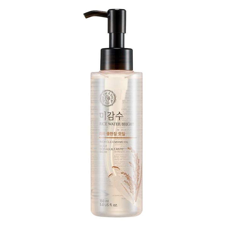 The Face Shop rice water bright cleansing oil K-beauty products (Source: www.amazon.in)