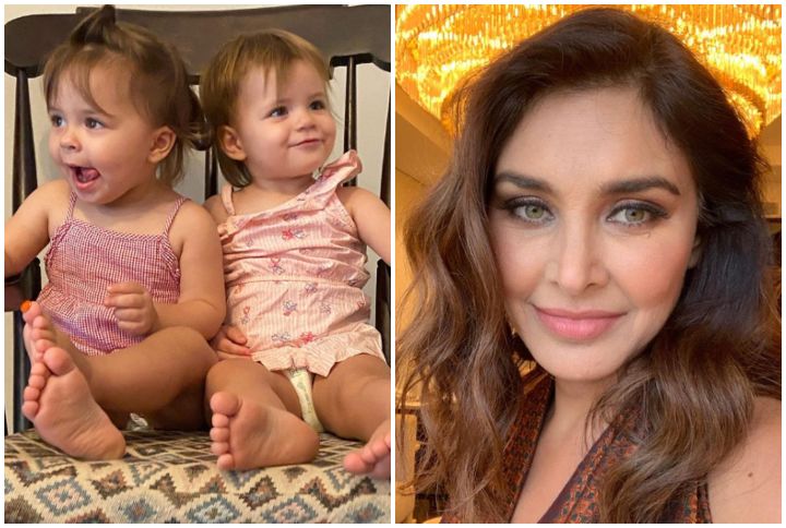 Lisa Ray Plays Dress Up With Her Twin Girls To Bring In Navratri