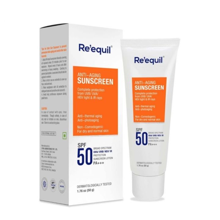 Re'equil Anti Aging Sunscreen (Source_ www.amazon.in)