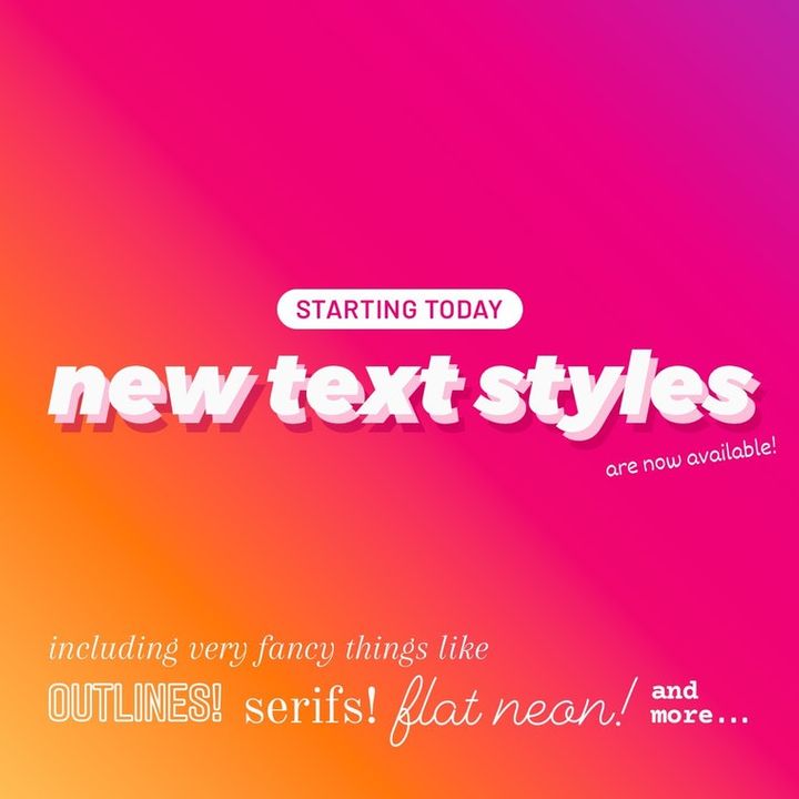 Instagram Story Announcement (Source: Instagram)