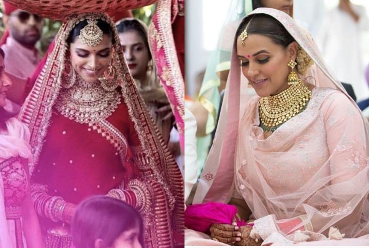 With Rahul Vaidya In A Sherwani Besides Her, Disha Parmar Sets Breathtaking  Indian Bridal Fashion Goals In A Gorgeous Pink Lehenga
