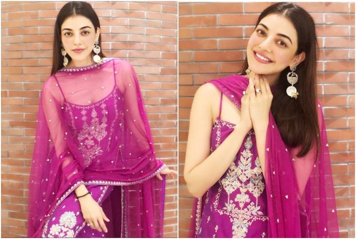 Kajal Aggarwal’s Desi Number Makes Us Want To Invest In Magenta Everything