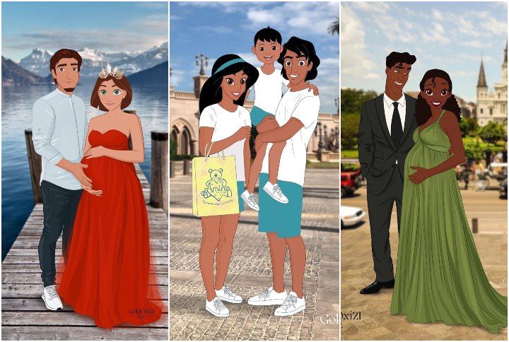 This Artist On Instagram Transforms Disney Princesses Into Moms & It’s So Beautiful
