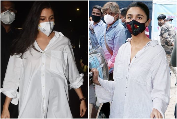 Anushka Sharma And Alia Bhatt Channel Their Love For Oversized White Shirts