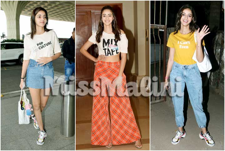 Ananya Panday Wearing Statement Tees (Source: Yogen Shah)