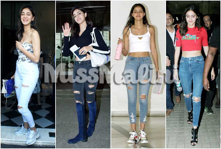 Ananya Panday Donning The Ripped Jeans Trend (Source: Yogen Shah)