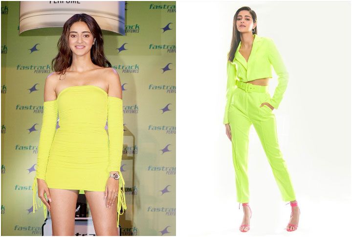 Ananya Panday Sporting The Neon Trend (Source: Yogen Shah, Instagram | @stylebyami)