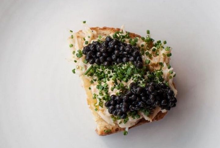 Caviar Toast With Herrings