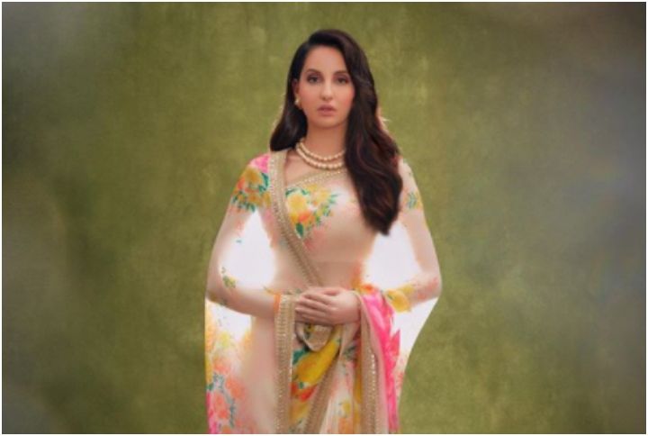 Nora Fatehi Looks Ethereal And Regal In This Sabyasachi Saree