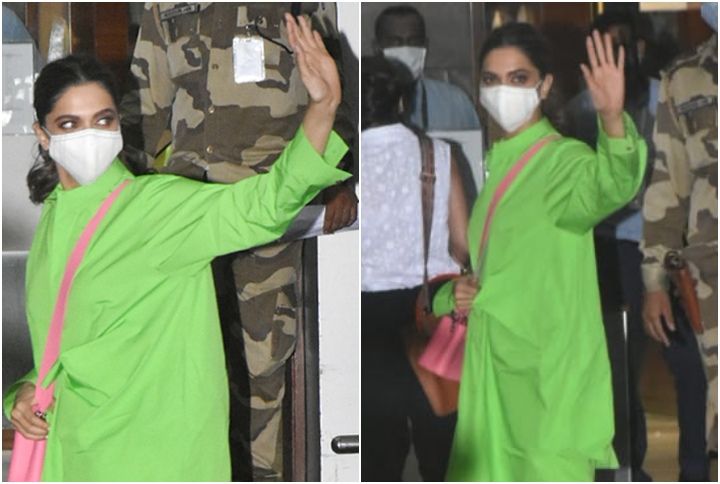 Deepika Padukone at the airport in Louis Vuitton : r/BollywoodFashion