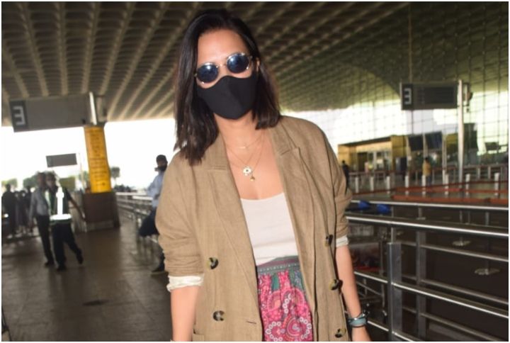 Neha Dhupia Wins Relaxed Airport Attire With This Modern Boho Look