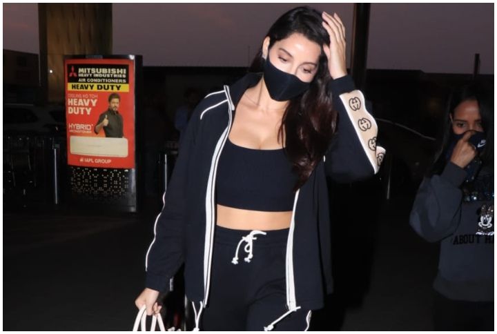 Nora Fatehi Nails Comfortable Airport Attire With A Co-ord Set