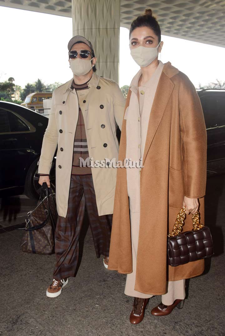 Deepika, Ranbir Spotted In Matching Louis Vuitton Face Mask. Can