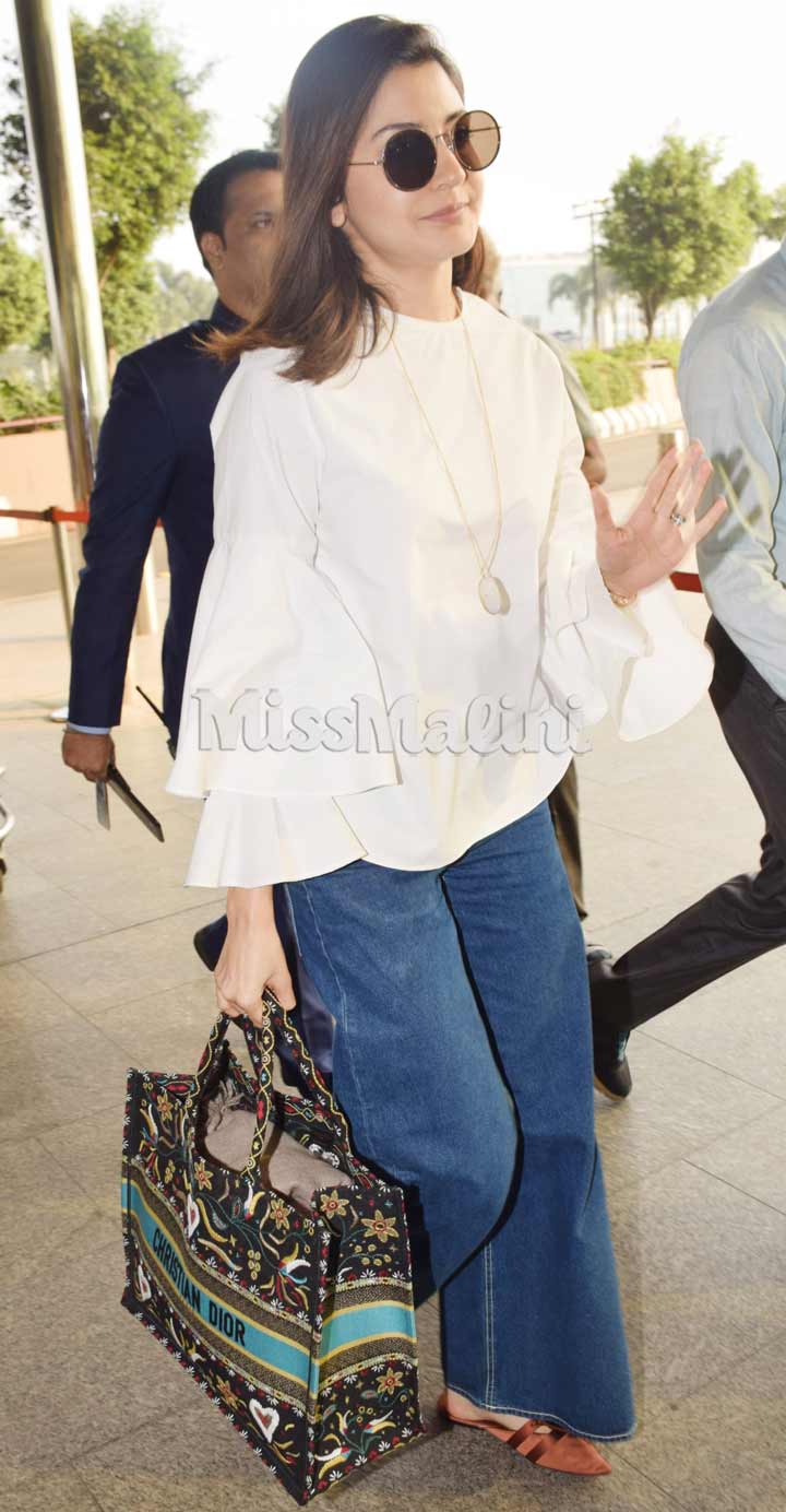 Anushka Sharma carrying the Dior limited edition IT tote bag
