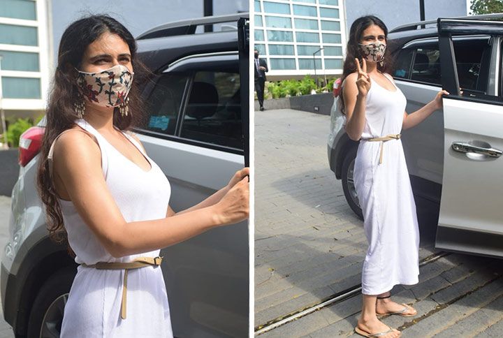 Fatima Sana Shaikh’s Dress Strikes The Right Balance Of Chic For Mumbai Weather