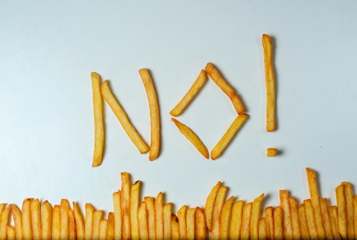 French Fries Forming Word NO by Bodiaphvideo | www.shutterstock.com
