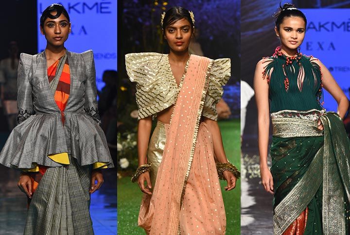 8 Unique Saree Blouses Spotted At Lakmé Fashion Week SR’20