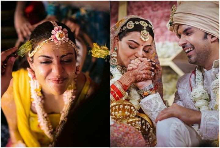 Here’s A Look At Kajal Aggarwal &#038; Gautam Kitchlu’s Intimate Wedding Celebrations