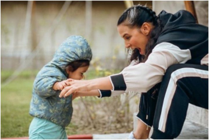Video: Neha Dhupia’s Daughter Adorably Interrupts Her During A Roadies Live Audition