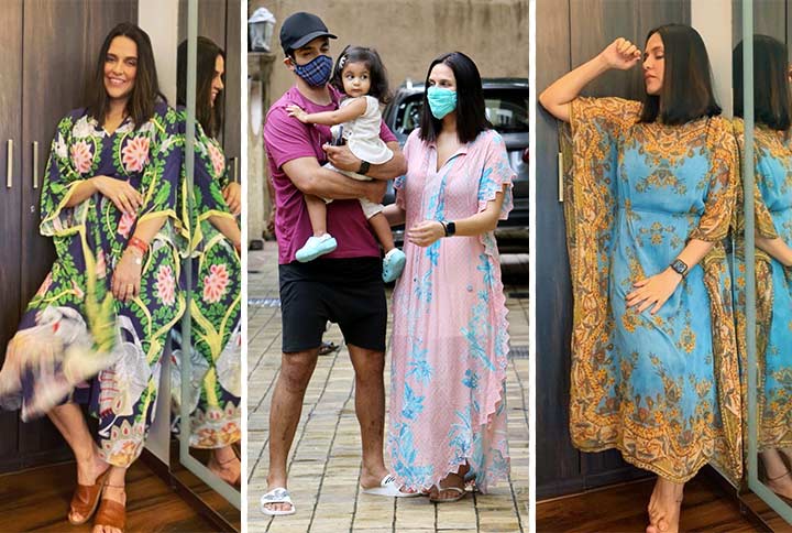 Neha Dhupia Slays The Loungewear Trend With These Breezy Kaftans
