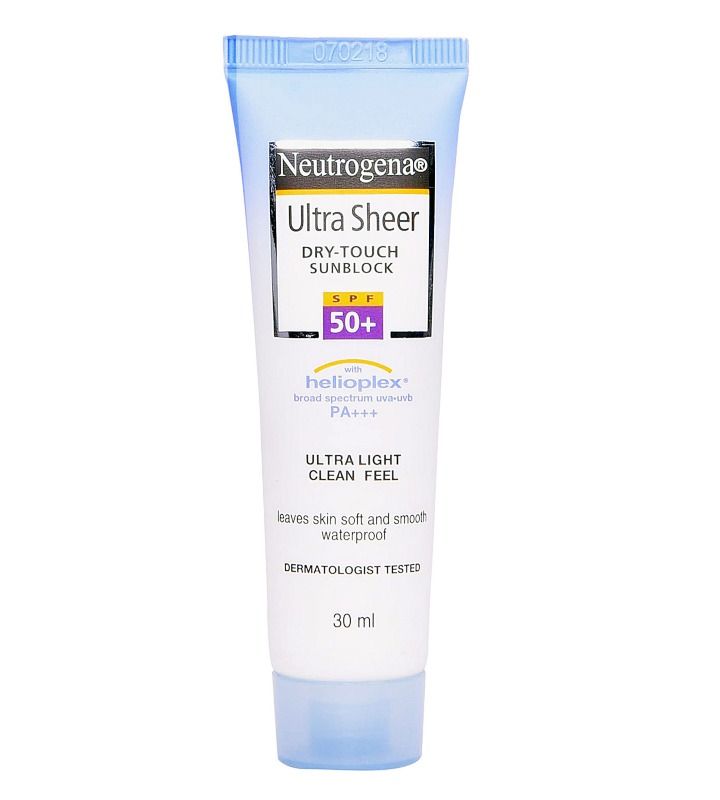 Neutrogena Ultra Sheer Dry Touch Sunblock SPF 50 | (Source: www.theskinstore.com)