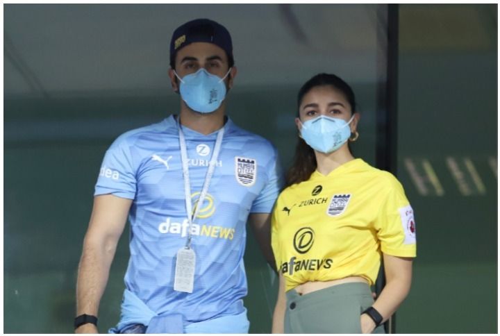 Alia Bhatt Cheers On For Ranbir Kapoor’s Mumbai City FC During A Football Game