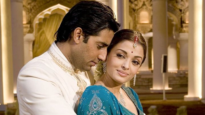 Abhishek Bachchan and Aishwarya Rai Bachchan in Guru (Source: IMDb)