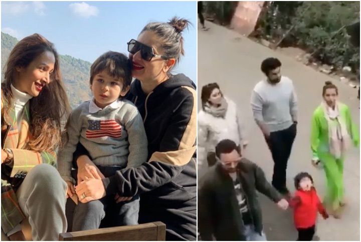 Taimur Ali Khan, Kareena Kapoor Khan and Malaika Arora; Taimur taking a stroll with Saif Ali Khan and Kareena, Arjun Kapoor and Malaika (Source: Instagram | @malaikaaroraofficial ,@kareenakapoorteam)