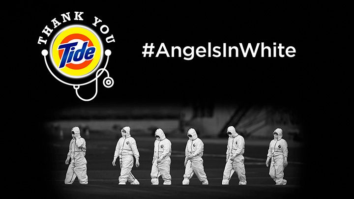 A Still From Tide Salutes #AngelsInWhite (Source: YouTube)