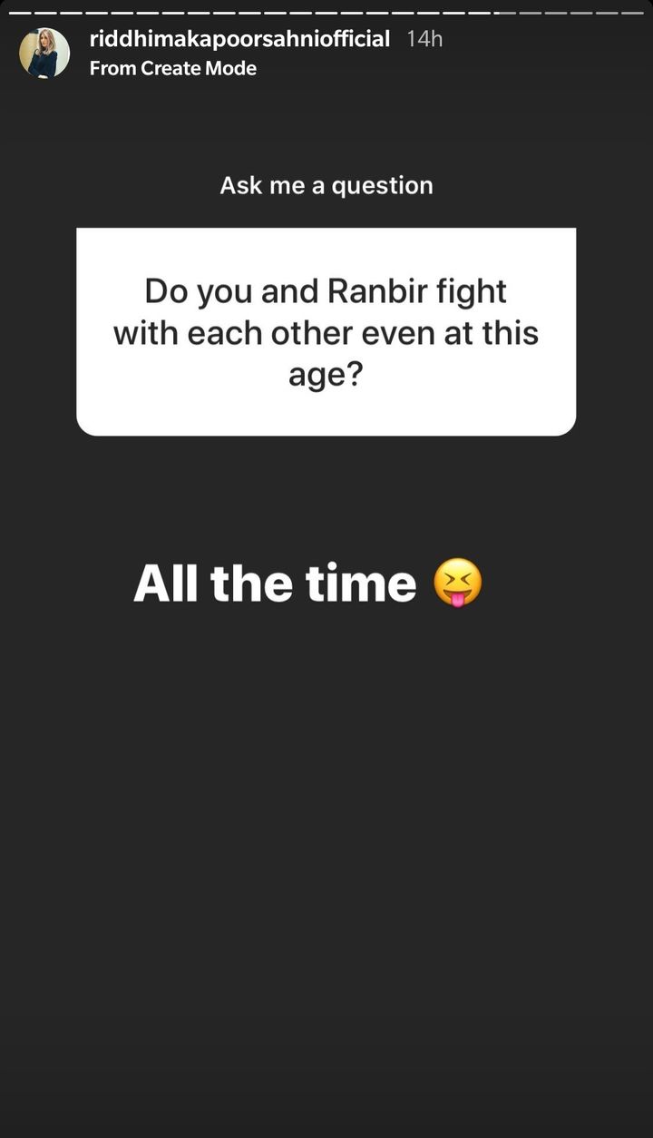 Riddhima Kapoor Sahni's Ask Me Anything Session (Source: Instagram | @riddhimakapoorsahniofficial)